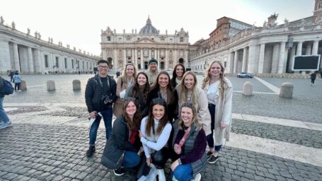 Experiential Education students in Rome.