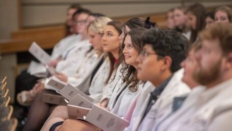 UAMS College of Pharmacy students at this year's scholarship awards ceremony.